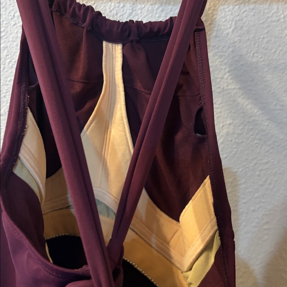 Athleta Crisscross Back Dress in Deep Burgundy - Picture 4 of 7